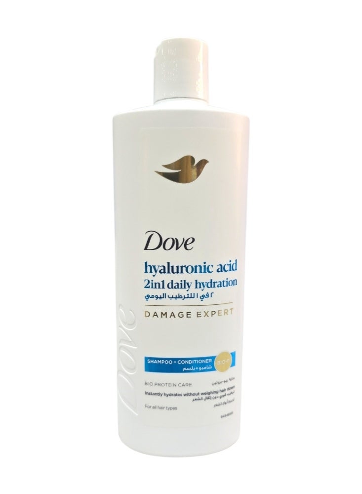 Hyaluronic Acid 2in1 Daily Hydration Shampoo +Conditoner 590Ml